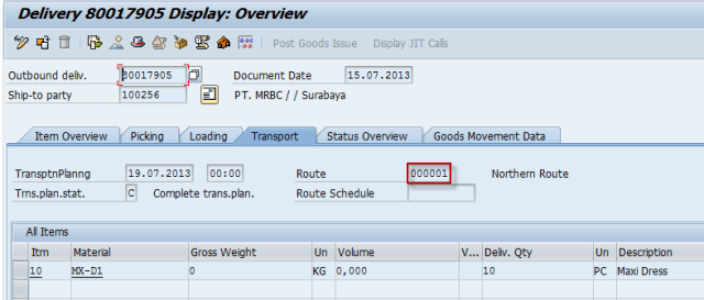 Route that already defined in delivery order document img-1.8c